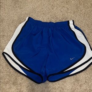 Nike Women's Athletic Shorts in Blue and White
